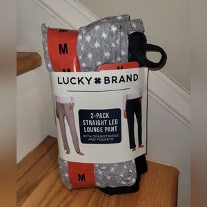 NEW 2 Pack Lucky Brand Straight Leg Lounge Pants